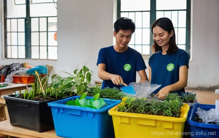 환경공학 설계 - **Prompt:** A breathtaking aerial view of a verdant Vietnamese landscape, possibly along the coast o...